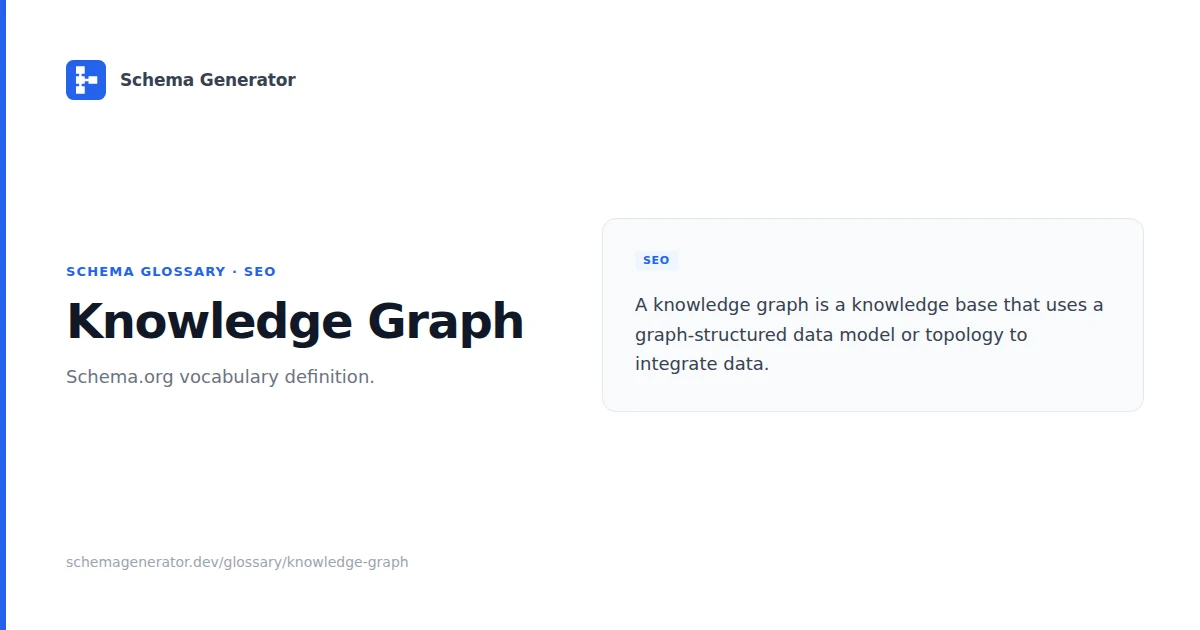 Knowledge Graph glossary term illustration