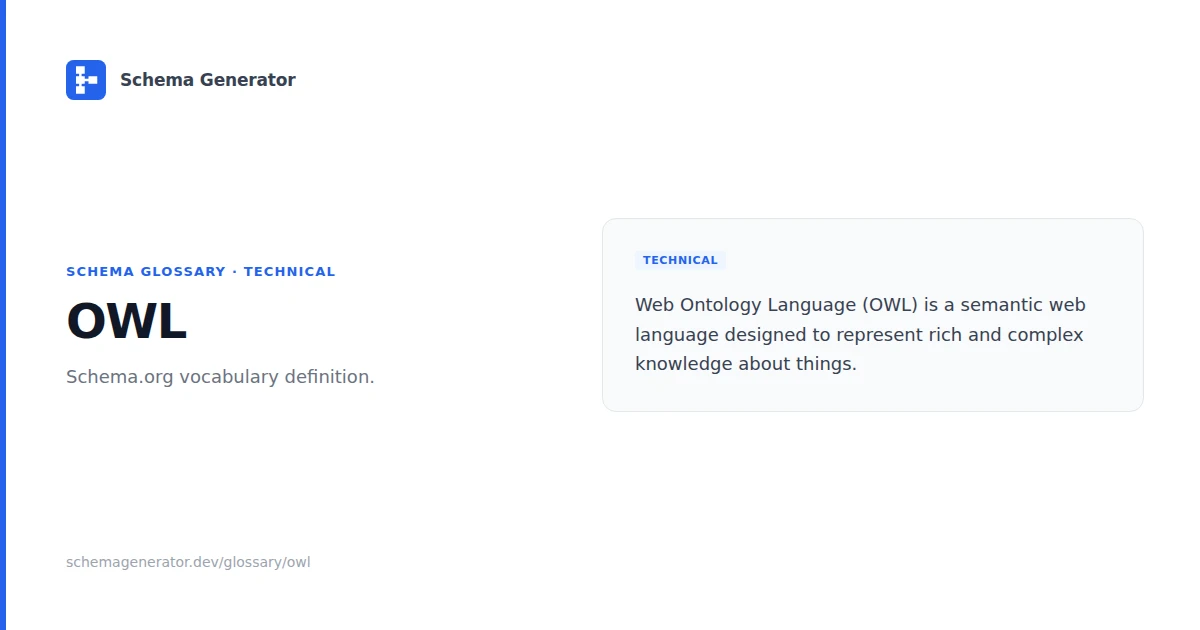 OWL glossary term illustration