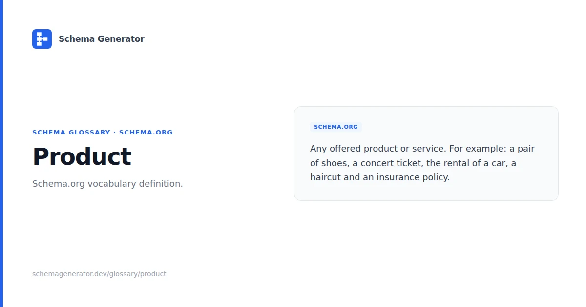 Product glossary term illustration