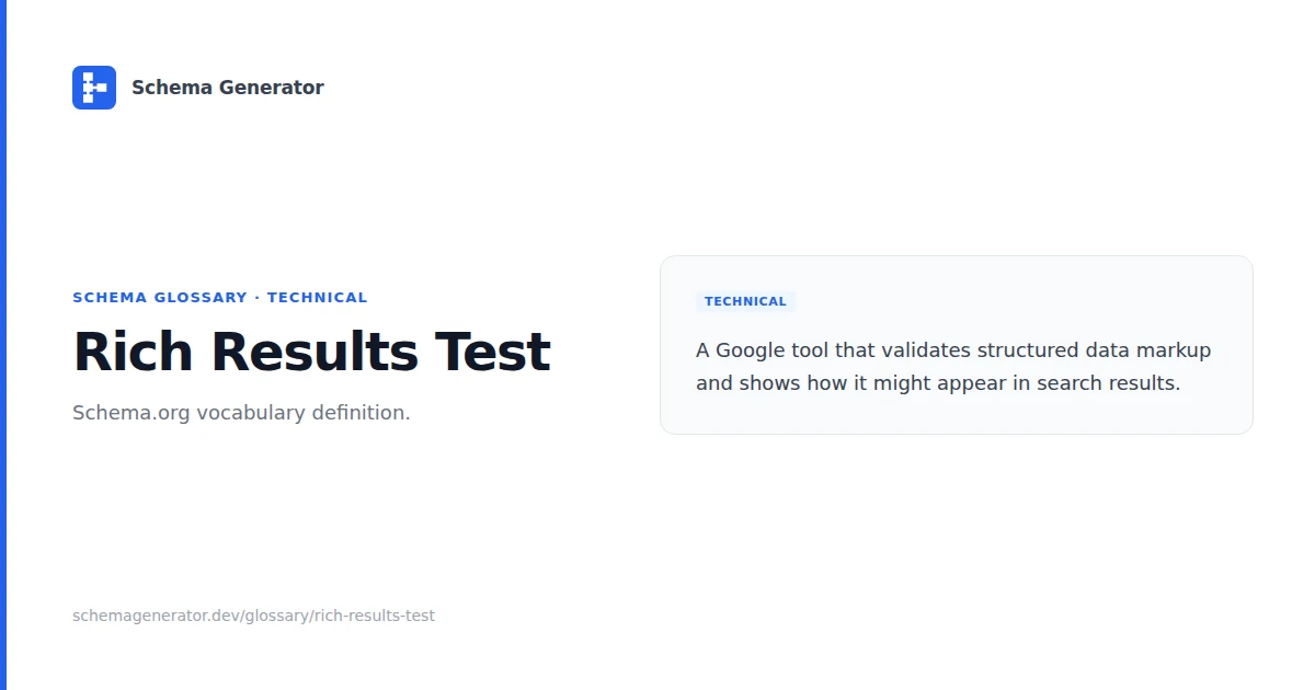 Rich Results Test glossary term illustration