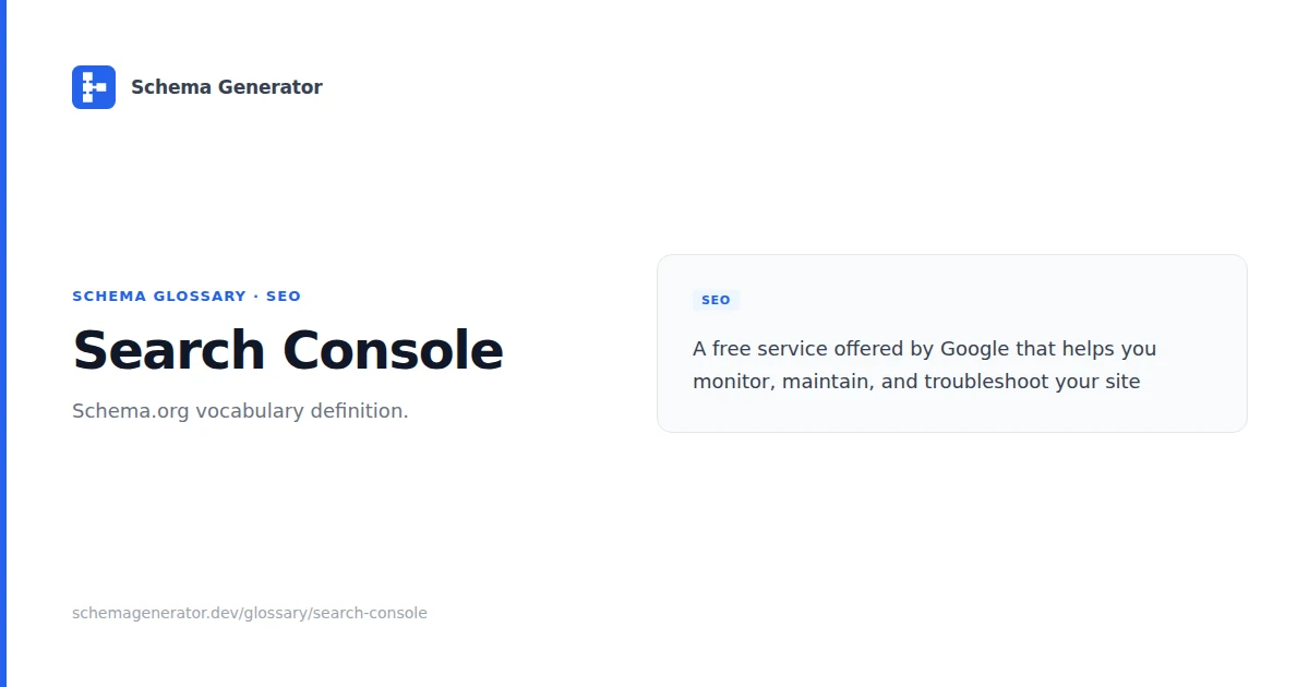 Search Console glossary term illustration