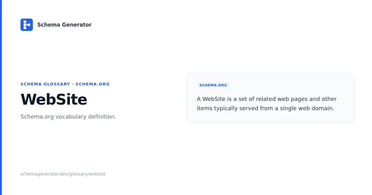 WebSite glossary term illustration